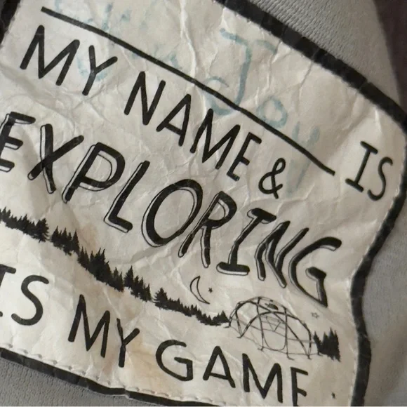 The North Face Kids Osito Gray/Purple Poncho Jacket M - Picture 5 of 8